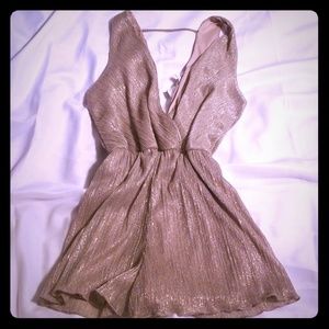 Metalic Gold Romper